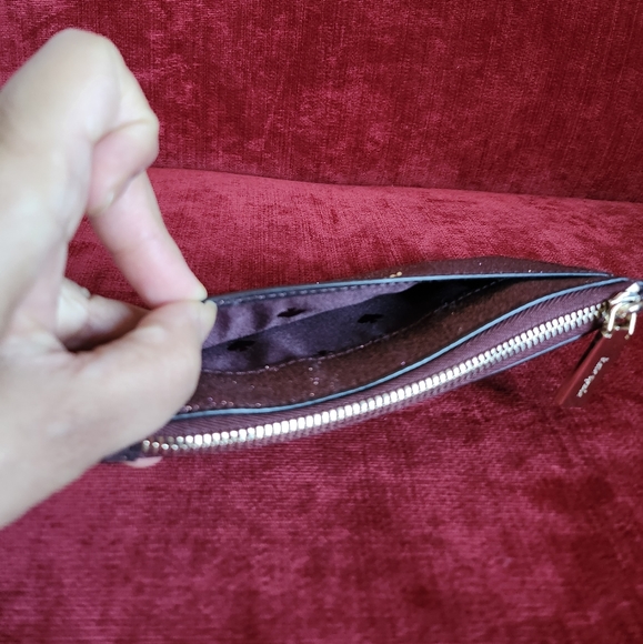Kate Spade Shimmy Glitter Fabric Zip Long Card Case - Good Used Condition - Picture 8 of 15